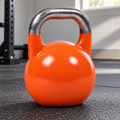 Competition-Style Steel Kettlebell, 12 kg, Orange